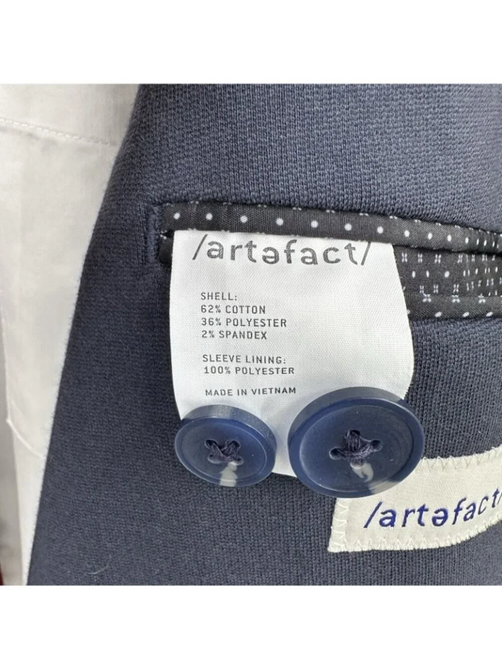Artefact Men MEDIUM BLUE Woven Blazer Sport Coat Single Breasted Two Button